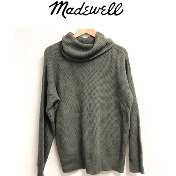 Madewell Sweaters - MADEWELL Turtleneck Sweater in Camo Green Large